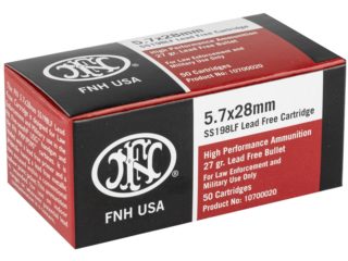 Federal FNH 5.7x28mm Ammunition SS198LF 27 Grain Green Tip Hollow Point Brick of 500 Rounds